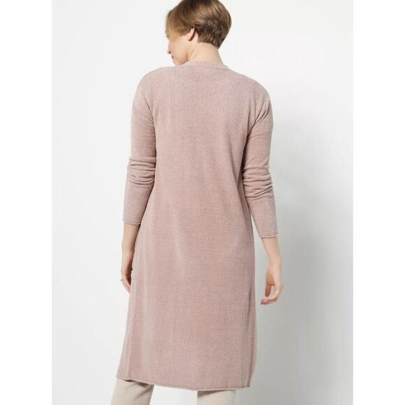Barefoot Dreams CozyChic Ultra Lite Open Stitch Long Cardi - Picture 3 of 15